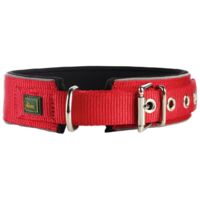 Collar - Cazador - Reflejar - Neopreno - Rojo/Negro - Tamaño 50 (39-46 cm) - 45 mm