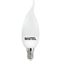 Bombilla LED Vela Llama E14 5W Cálida Matel