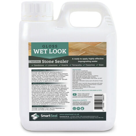 Sandstone/Natural Stone Sealer - Wet Look - 1 Litre