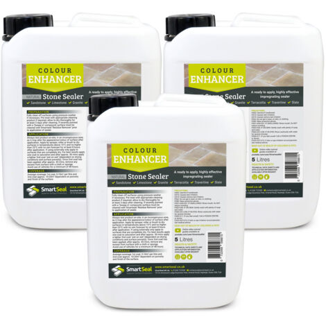 Sandstone/Natural Stone Sealer- Colour Enhancer - 3 x 5 Litre