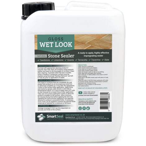Sandstone/Natural Stone Sealer - Wet Look - 5 Litre