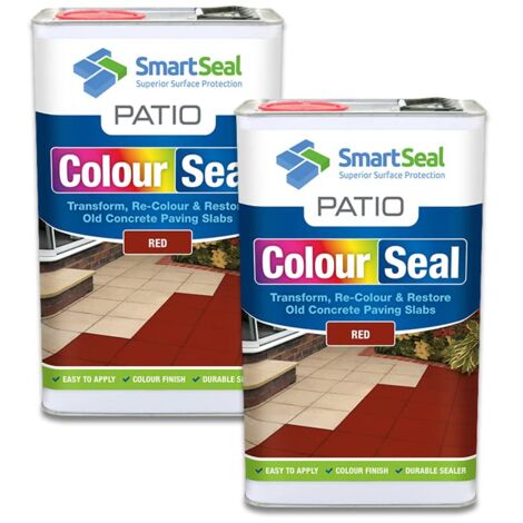 Patio ColourSeal - Red - 2 x 5 Litres