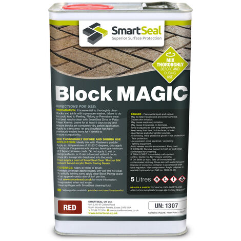 Block Magic - Red - 5 Litres
