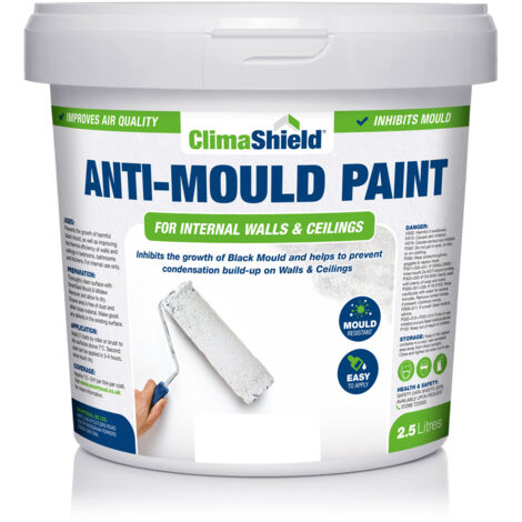 Anti-Mould Paint - BRILLIANT WHITE - 2.5 Litres