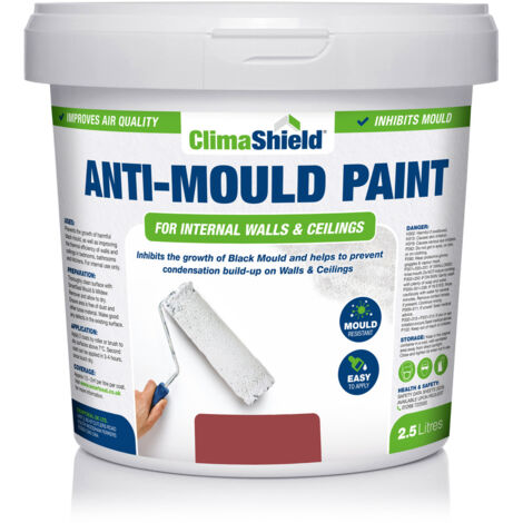 Anti-Mould Paint - BRICK RED - 2.5 Litres