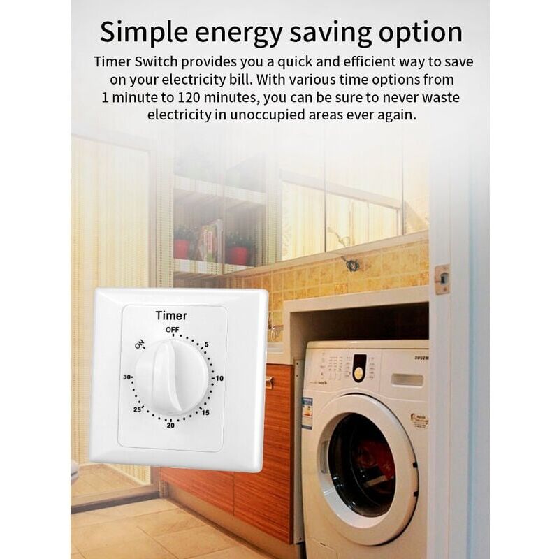 HBN Minuteur De Sortie, Minuterie Mécanique D'extérieur 24 Heures Pour Lumières, Minuterie à