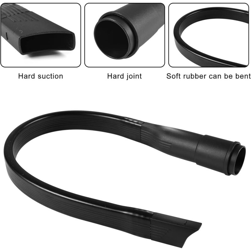 Buse Aspirateur Plate 62cm - Suceur Flexible Pour Meubles/Voiture