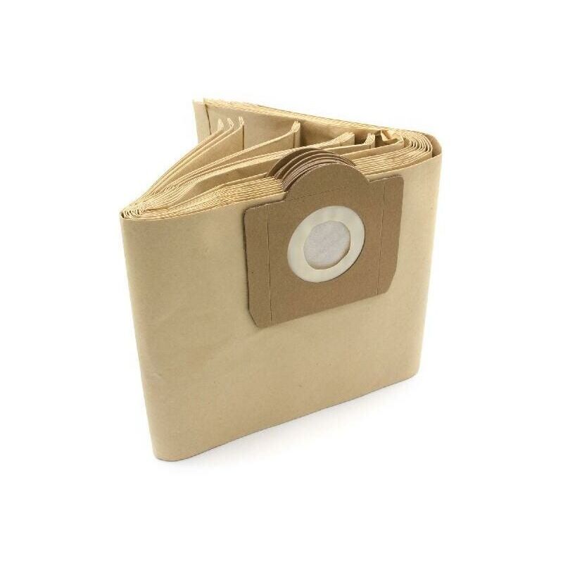 10x pièces - sac en papier, sac d'aspirateur, compatible avec Kärcher, remplaçable 6.959-130.0