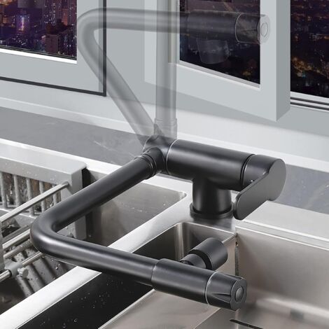 CREA Robinet de Cuisine à 3 Voies avec Douchette extractible, Mitigeur