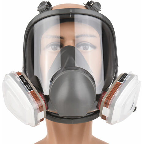 Masque à Gaz Complet Réutilisable 15 En 1 Avec Filtre P100 - Pour Peinture, Pulvérisation, Travaux