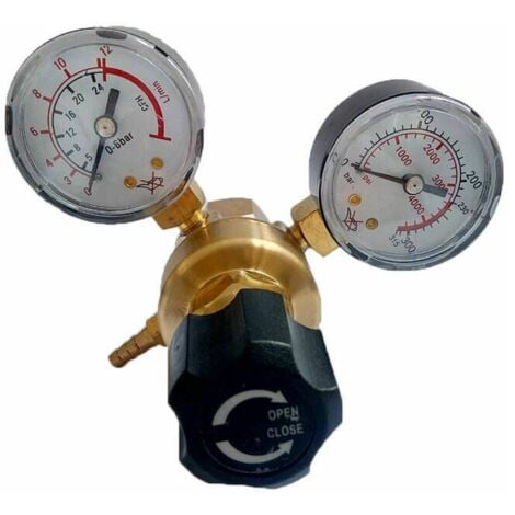 Régulateur de CO2 Argon MIG TIG Bouteille de gaz de soudage Débitmètre d'air Double jauge