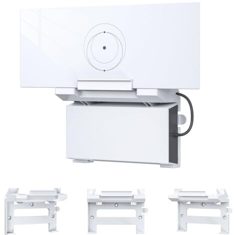 Support Mural Pour Routeur Starlink G3 V4 - Dimensions 21,5 X 15,5 X 9,5 Cm - Blanc ABS - Installation Facile Sans Outil