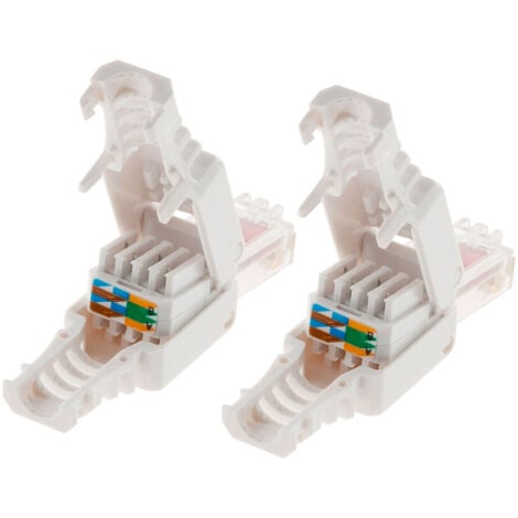 Lot de 10 fiches RJ45 CAT 6 sans outil - Zenitech