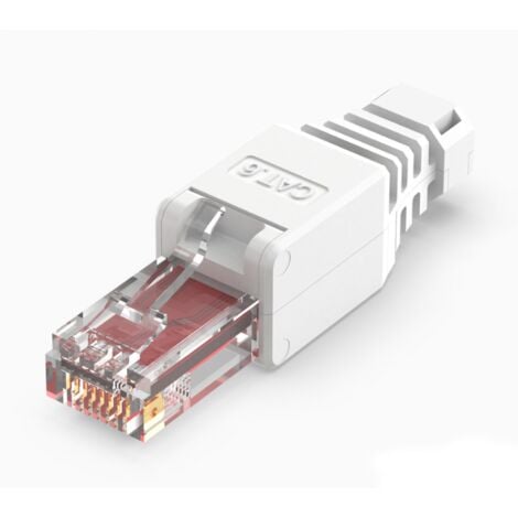 Lot de 10 fiches RJ45 CAT 6 sans outil - Zenitech