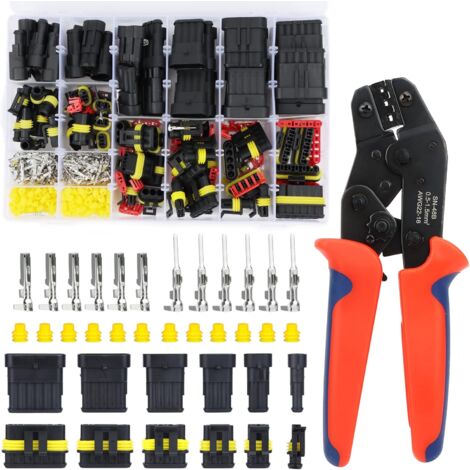 Lot De 40 Connecteurs électriques étanches 2 Broches - Pour Câbles 18-22 AWG, 12V-24V - Idéal Pour éclairage LED, Auto