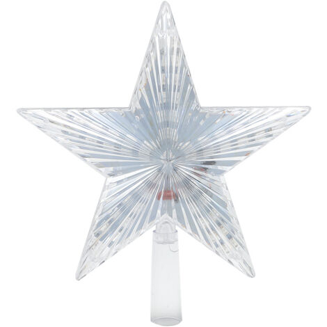 Étoiles de décoration de sapin de Noël, 22 cm, lumière blanc chaud