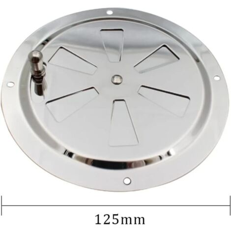 Grille de Ventilation Rond, Ouverture d'aération réglable Évent d'Aération en Acier Inox Entrée et évacuation d'air