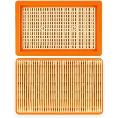 3 Pack remplacement plat plissés Filtre Karcher MV4 MV5 MV6 WD4 WD5 WD6, WD4P WD5P WD6P Aspirateur Wet-Dry - remplace 2,863-005,0