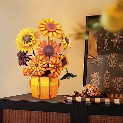 Ensemble de fleurs et de tournesols pour adultes, collection botanique d'imprimés Van Gogh pour femmes et filles de 14 ans et plus, décoration/cadeaux pour Noël, la Saint-Valentin ou un anniversaire
