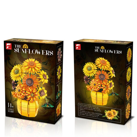 Ensemble de fleurs et de tournesols pour adultes, collection botanique d'imprimés Van Gogh pour femmes et filles de 14 ans et plus, décoration/cadeaux pour Noël, la Saint-Valentin ou un anniversaire