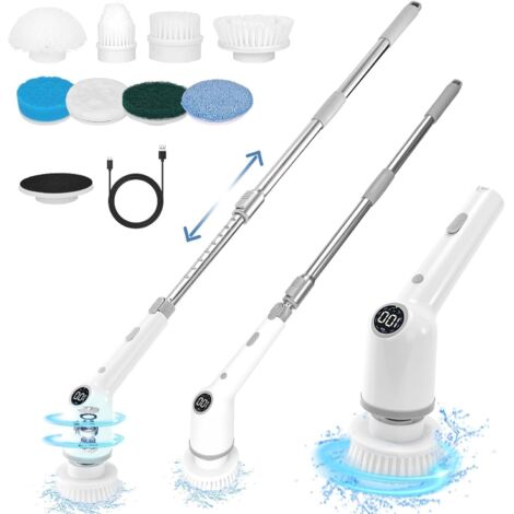 Brosse Nettoyage Multifonctions électrique Sans Fil - Lot Accessoires Vaisselle