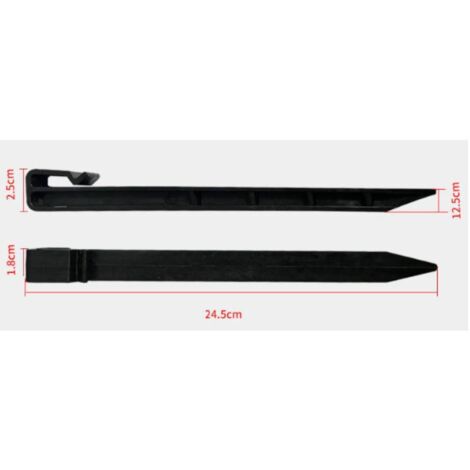 Lot De 100 Piquets En Métal Pour Jardin - 20,3 Cm - Spirale - Acier Peint - Pour Bordures, Gazon, Tentes