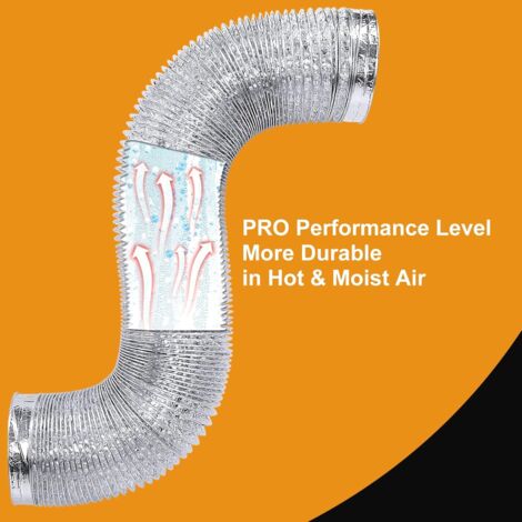 Tuyau Flexible PVC Pour Dépoussiérage Powertec 4 Pouces X 20 Pieds - Réf. 70143, Robuste