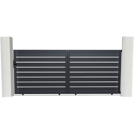 Portail aluminium coulissant VOGEL 400x160cm