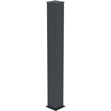 Poteau EIFEL 20x20cm aluminium H.190cm Gris anthracite
