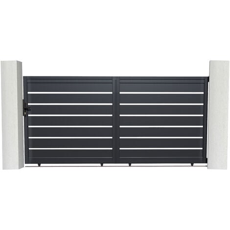 Portail aluminium coulissant VOGEL 300x140cm