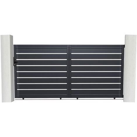 Portail aluminium coulissant VOGEL 300x160cm