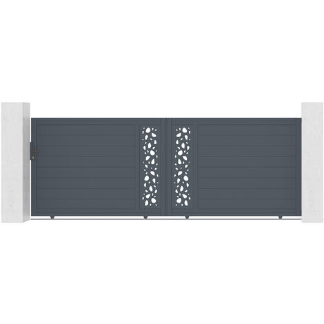 Portail aluminium coulissant SUNNY 400x140cm