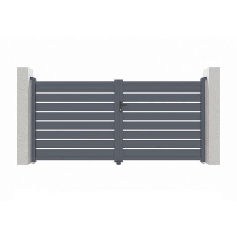 Portail aluminium battant VOGEL 300x160cm