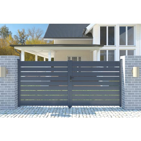 Portail aluminium battant VOGEL 300x160cm