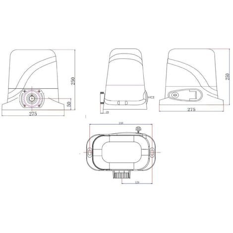 Portail coulissant électrique VOGEL 350x140cm + Motorisation RANGER C300