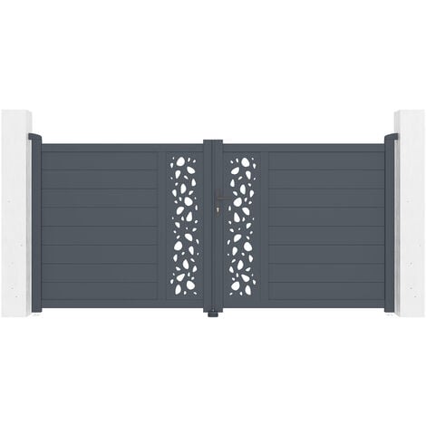 Portail aluminium battant SUNNY 300x140cm