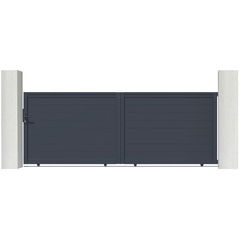 Portail aluminium coulissant EIGER 400x140cm
