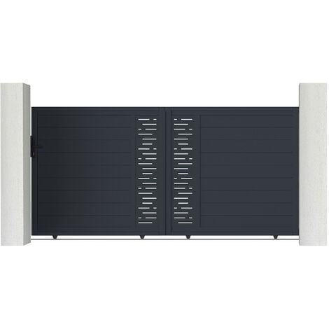 Portail aluminium coulissant ARLBERG 300x160cm