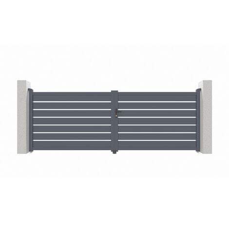 Portail aluminium battant VOGEL 400x140cm