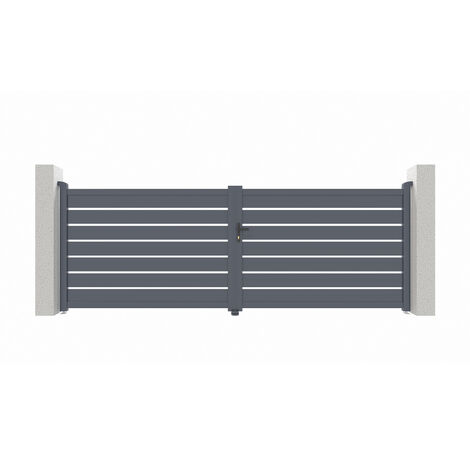 Portail aluminium battant VOGEL 400x140cm