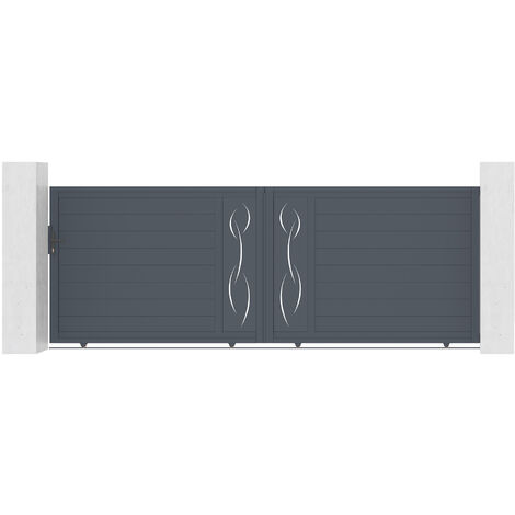 Portail aluminium coulissant LIFE 400x140cm