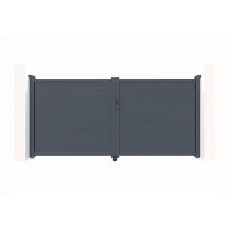 Portail aluminium battant EIGER 300x160cm