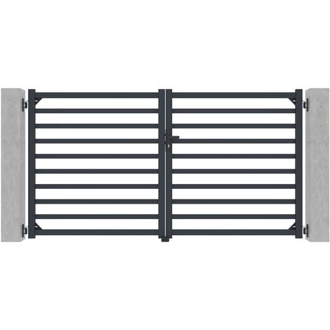 Portail aluminium battant ANTELAO 300x160cm