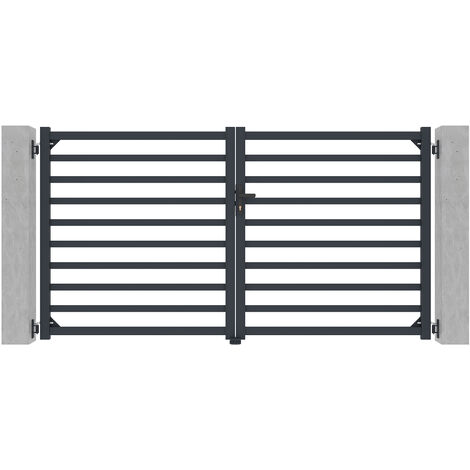 Portail aluminium battant ANTELAO 300x160cm