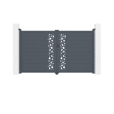 Portail aluminium battant SUNNY 300x180cm (1/5)