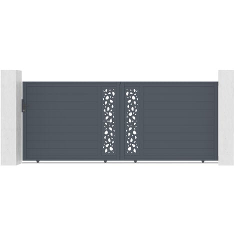 Portail aluminium coulissant SUNNY 400x160cm