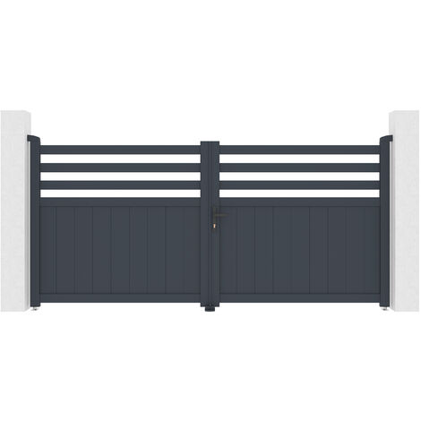 Portail aluminium battant NEVIS 300x140cm (1/5)