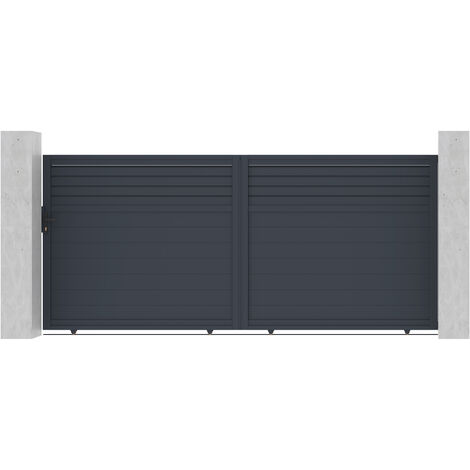 Portail aluminium coulissant CARPATIA 400x180cm