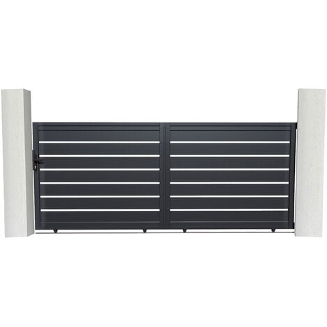 Portail aluminium coulissant VOGEL 350x140cm