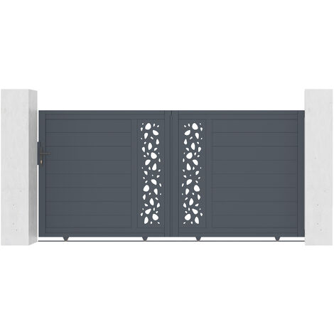 Portail aluminium coulissant SUNNY 300x140cm (1/5)
